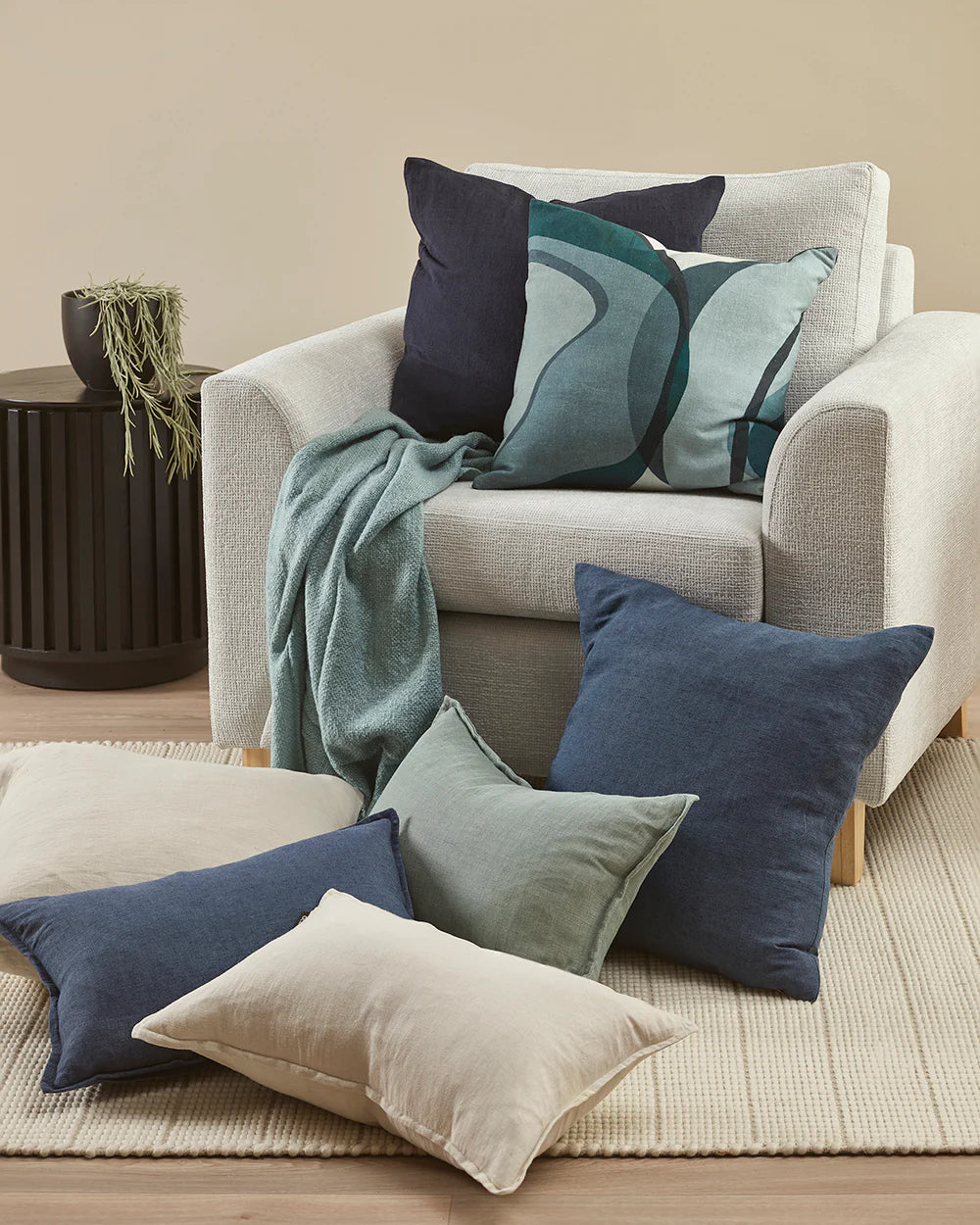 Aquarelle Diesel Cushion 50 x 50 Feather filled