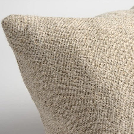 Orion Linen - Natural - Chocolate 50 x 50 cm