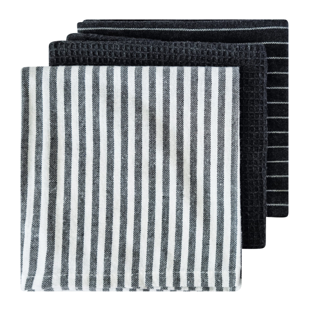 Katerina Tea Towel 3pk 50 x 70 Charcoal