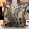 Blue & Gold Marble Scatter Cover - 60 x 60