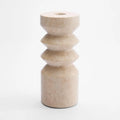Arlo Travertine Candle Stand Lge