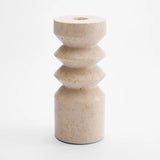 Arlo Travertine Candle Stand Lge