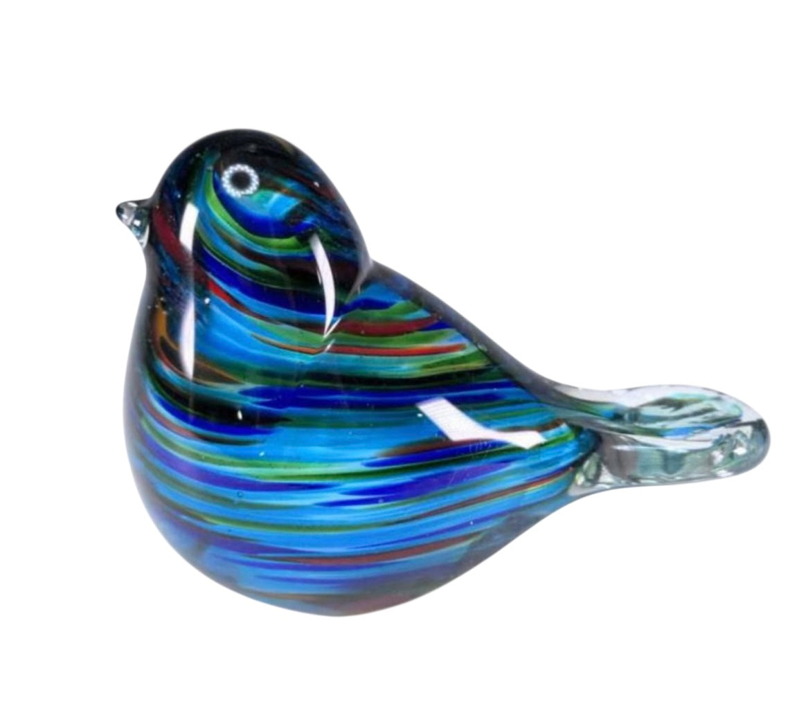 Art Glass - Green & Blue Bird