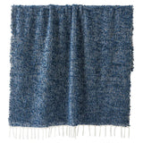 Burbujeo Cotton Blend Navy Throw