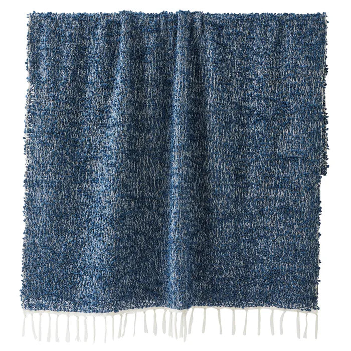 Burbujeo Cotton Blend Navy Throw