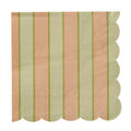 Carnival Peach/Green Napkin