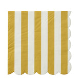 Carnival 20pk 3 Ply 33cm Napkin Mustard