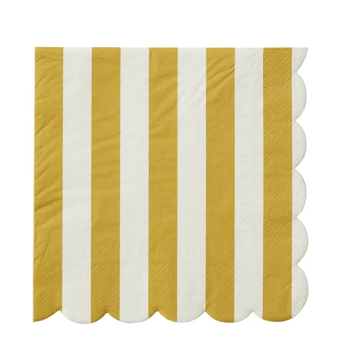Carnival 20pk 3 Ply 33cm Napkin Mustard