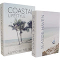 Large Coastal Haven Coffee Table Book - Set of 2