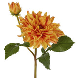 Dahlia Flower Real Touch Stem 74 cm Orange