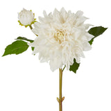 Dahlia Flower Real Touch Stem 74 cm White