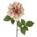 Dried Look Dahlia Stem 61 cm Light Pink