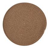 Demi Cotton Round Placemat 38cm Choc-Ivory