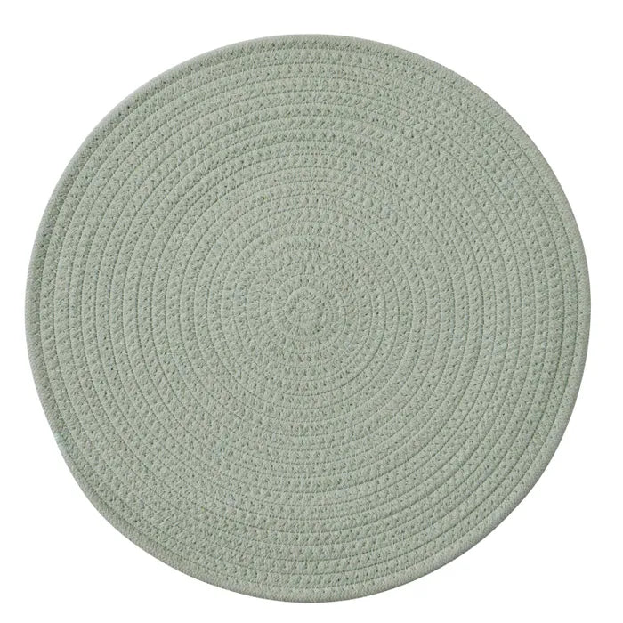 Demi Cotton Round Placemat 38cm Mint
