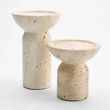 Eko Candle Stand  Travertine