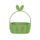 Green Oval Bunny Basket