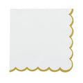 Halcyon White/Gold Napkin