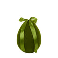 Flocked Egg with Bow Moss - Large