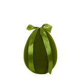 Flocked Egg with Bow Moss - Large