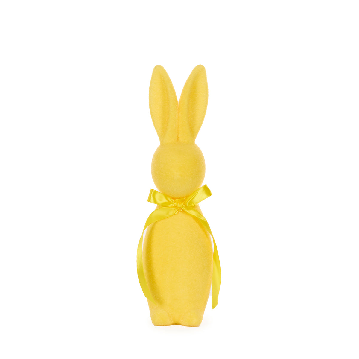 Flocked Rabbit Moss Large - Lemon