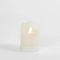 LED Battery Operated Wax Flameless Candle  Wh