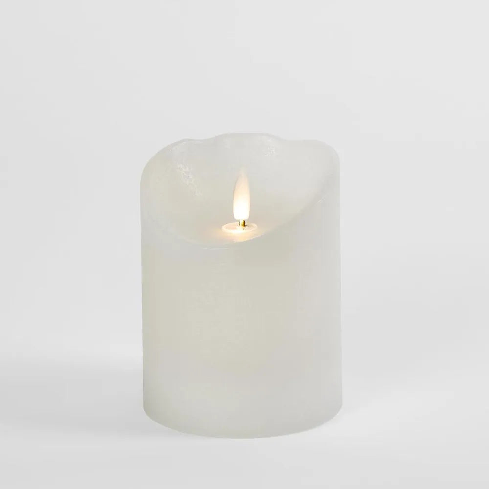 LED Battery Operated Wax Flameless Candle  Wh