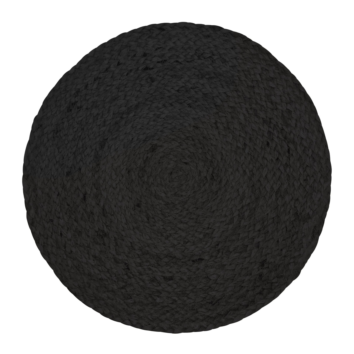 Madden Rnd Jute Placemat - 35 cm Black