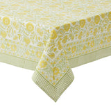 Marigold Cotton Block Tablecloth