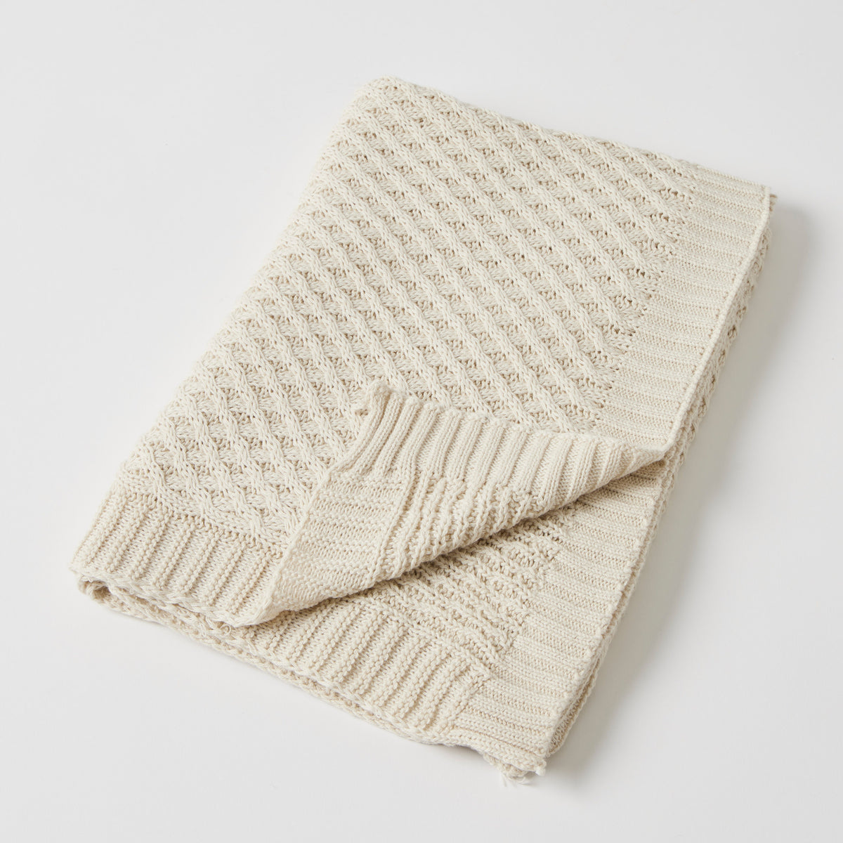 Natural Weave Knit Blanket