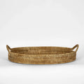 Natural Rattan Oval Tray - 35cm
