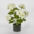 Real Touch potted Hydrangea - White 53 cm