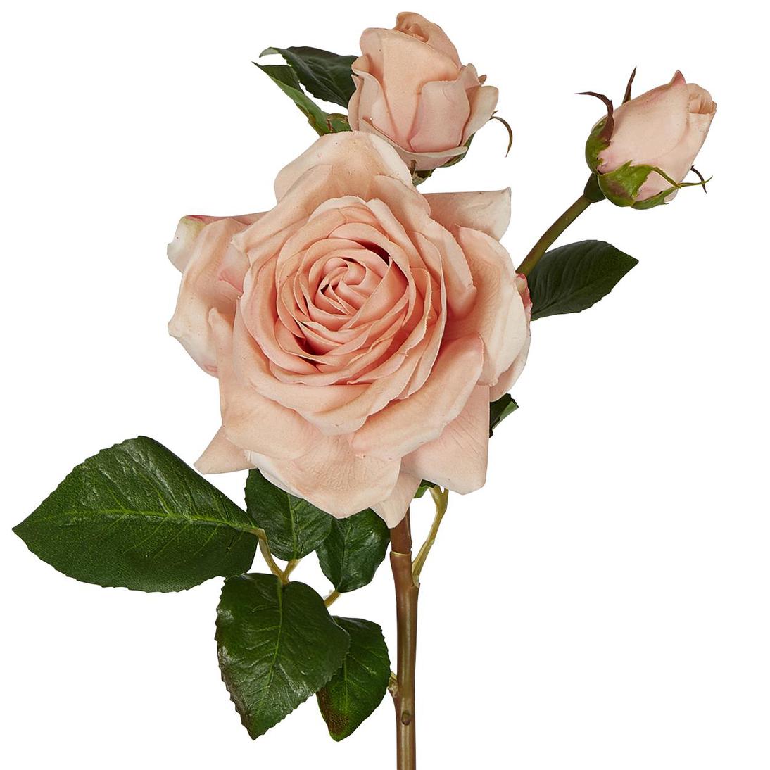 Olivia Bud Real Touch Rose Stem 53 cm Blush