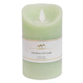 LED Battery Operated Wax Flameless Candle 13.5 cm - Sage