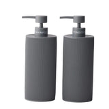 Shampoo & Conditioner Dispenser Set of 2 - Charcoal