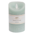 LED Battery Operated Wax Flameless Candle 13.5 cm - Sky