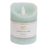 LED Battery Operated Wax Flameless Candle 11 cm Sky