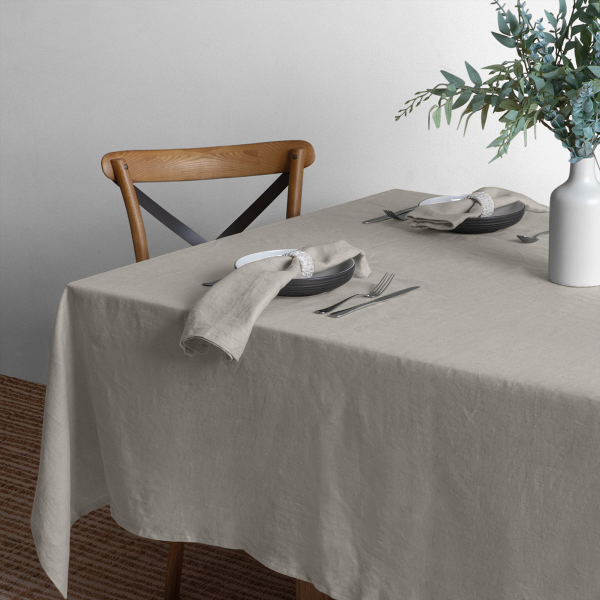 Linen Collection Tablecloth 150 x 270 Stone