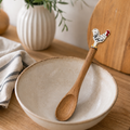 Rooster Acacia Wood Spoon