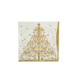 Tree with stars Gold Napkin
