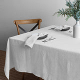 Linen Collection Tablecloth 150 x 270 White