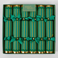 Verdant Green Striped Crackers