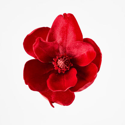 Magnolia Small Red Velver Clip On