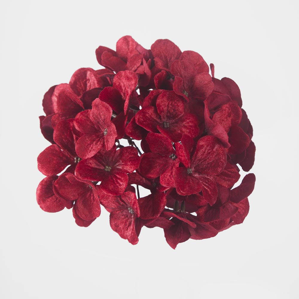Hydrangea Flower Clip On Velvet