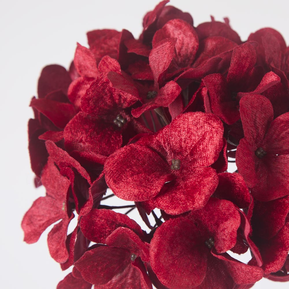Hydrangea Flower Clip On Velvet