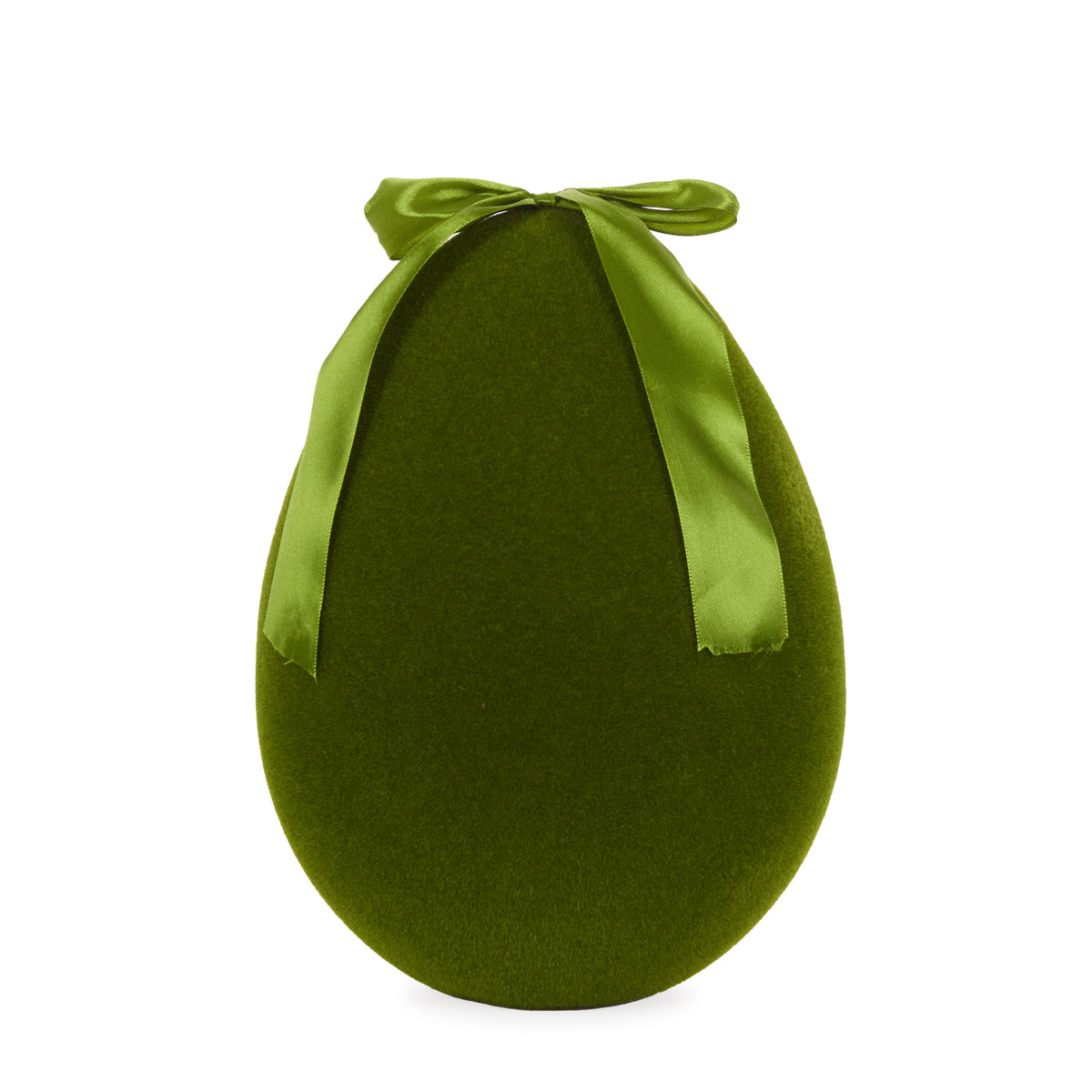 Flocked Egg with Bow Moss - XL