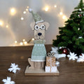Xmas Dog Wooden & Felt