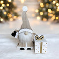 Xmas Gnome with Present Wooden