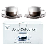 Clear Cup & Saucer